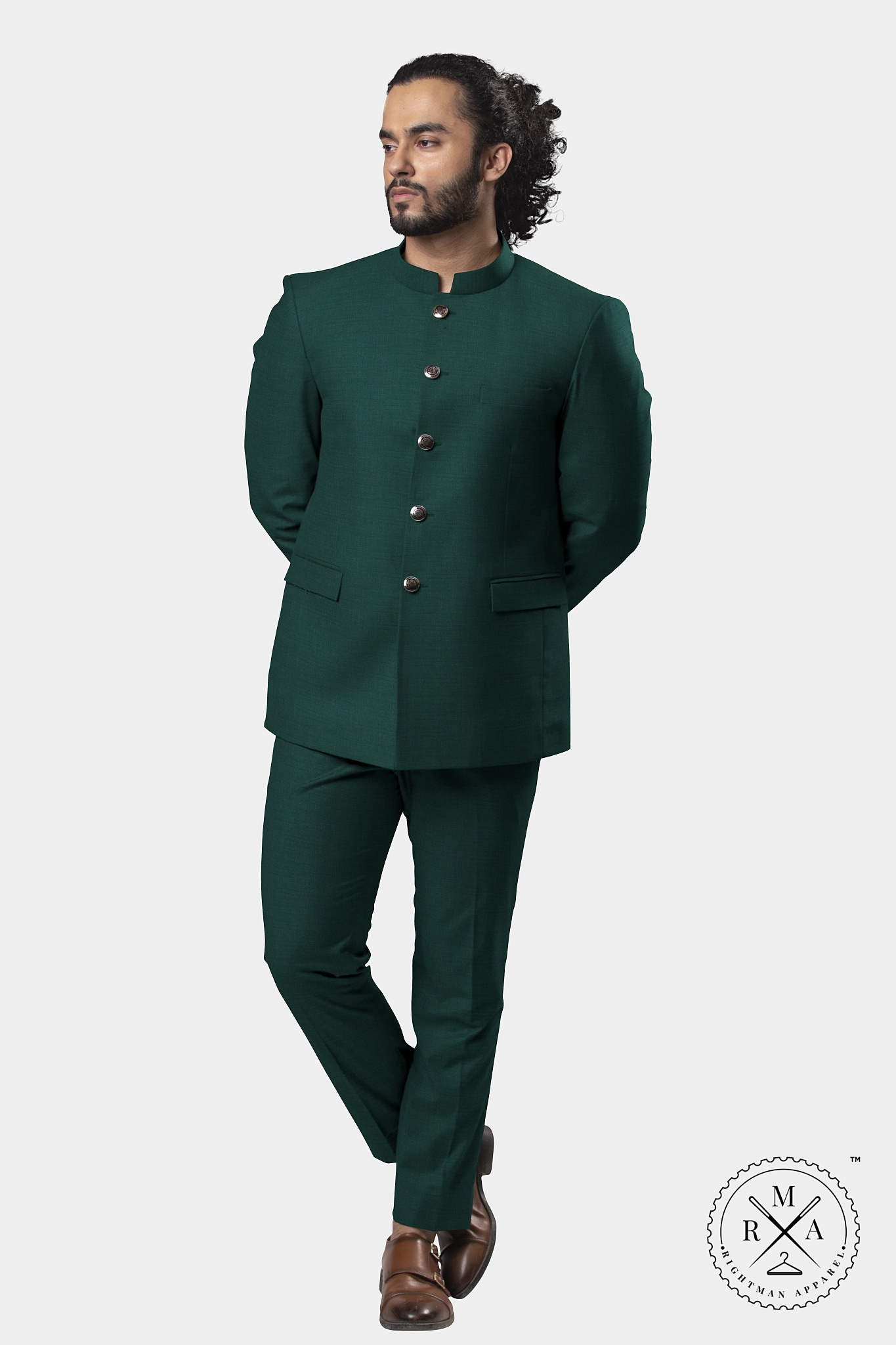 Dark green 2025 jodhpuri suit